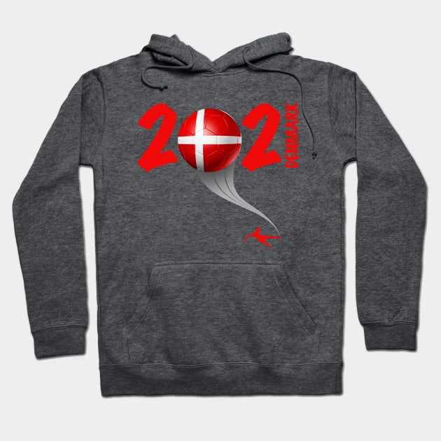 Denmark Euro Soccer 2021 Hoodie by DesignOfNations